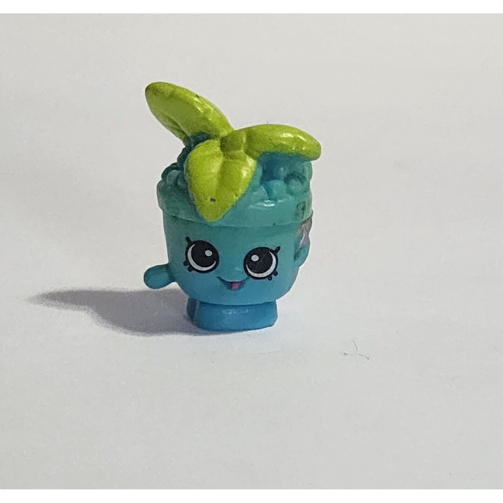 Shopkins Mintee Garden Team Figure Miniature 1" Mint Plant Flower Pot Moose Toy